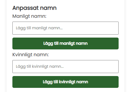 Anpassat namn
