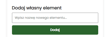 Dodaj niestandardowe kraje do koła