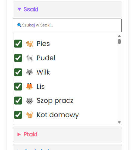 Dodaj pojedyncze zwierzęta do koła