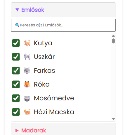 Egyedi állatok hozzáadása a kerékhez