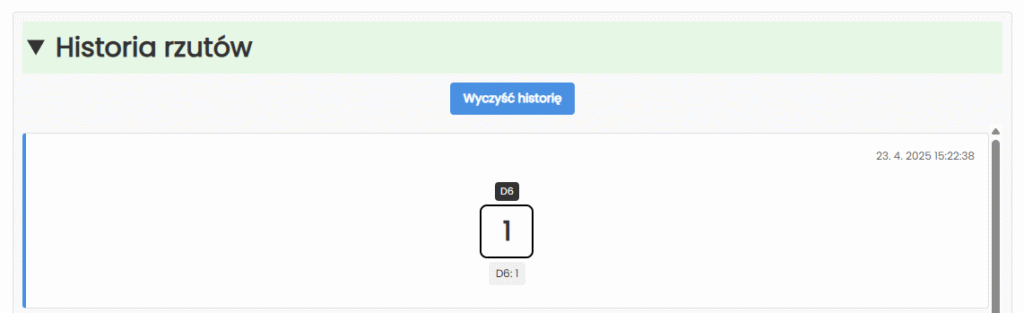 Historia rzutów