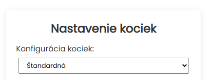 Nastavenie kociek